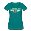 XZAKA - Women "Never Give Up" Motivational T-Shirt - W2133 - teal