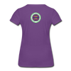 XZAKA - Women "Never Give Up" Motivational T-Shirt - W2133 - purple