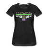 XZAKA - Women "Never Give Up" Motivational T-Shirt - W2133 - charcoal gray