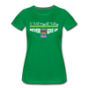 XZAKA - Women "Never Give Up" Motivational T-Shirt - W2133 - kelly green