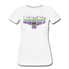 XZAKA - Women "Never Give Up" Motivational T-Shirt - W2134 - white