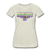 XZAKA - Women "Never Give Up" Motivational T-Shirt - W2134 - heather oatmeal