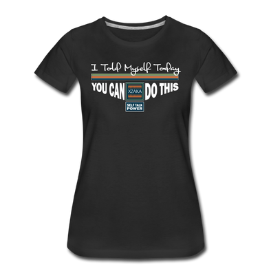 XZAKA - Women "You Can Do This" Motivational T-Shirt - W2136 - black