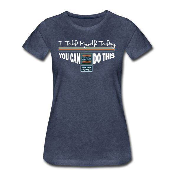 XZAKA - Women "You Can Do This" Motivational T-Shirt - W2136 - heather blue