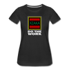 XZAKA - Women "Do The Work" Motivational T-Shirt - W2140 - black