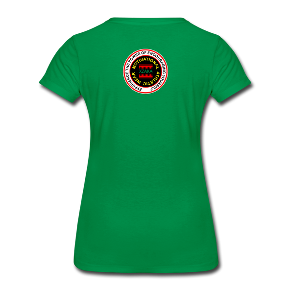 XZAKA - Women "Do The Work" Motivational T-Shirt - W2140 - kelly green