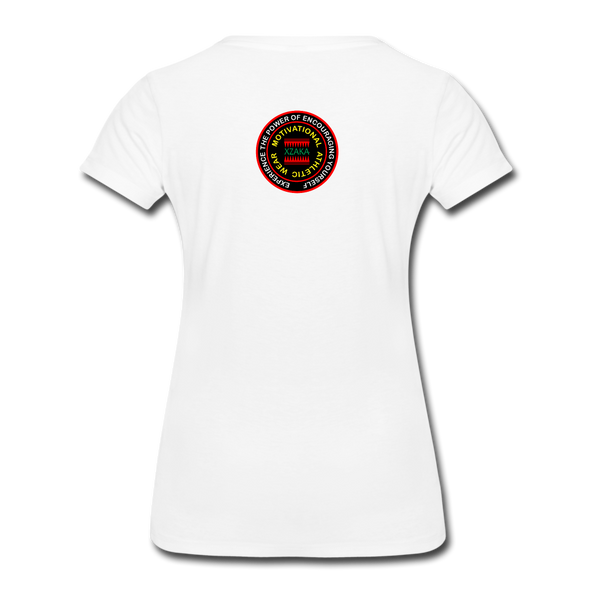 XZAKA - Women "Game On" Motivational T-Shirt - M2269-1 - white