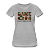 XZAKA - Women "Game On" Motivational T-Shirt - M2269-1 - heather gray