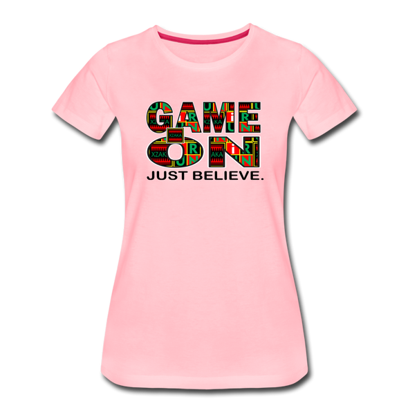 XZAKA - Women "Game On" Motivational T-Shirt - M2269-1 - pink