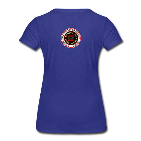 XZAKA - Women "Game On" Motivational T-Shirt - M2269-2 - royal blue