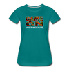 XZAKA - Women "Game On" Motivational T-Shirt - M2269-2 - teal