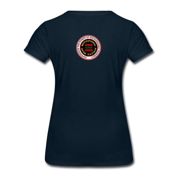 XZAKA - Women "Game On" Motivational T-Shirt - M2269-2 - deep navy