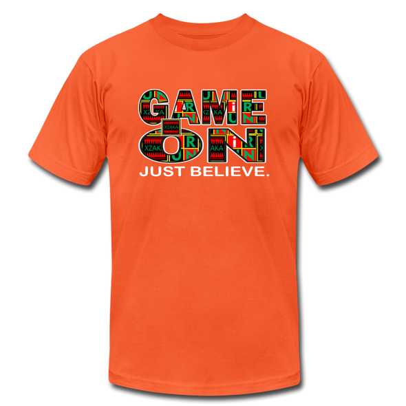 XZAKA - Women "Game On" Motivational T-Shirt - M2271-2 - orange