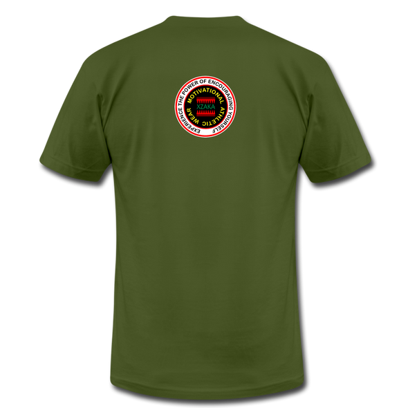 XZAKA - Women "Game On" Motivational T-Shirt - M2271-2 - olive