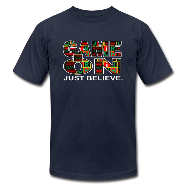 XZAKA - Women "Game On" Motivational T-Shirt - M2271-2 - navy