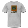 XZAKA - Women "This Close" Motivational T-Shirt - M2271 - heather gray