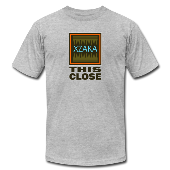 XZAKA - Women "This Close" Motivational T-Shirt - M2271 - heather gray