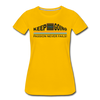 XZAKA - Women "Passion Never Fails" Motivational T-Shirt - W2273 - sun yellow