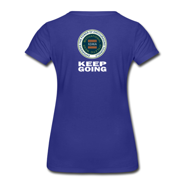 XZAKA - Women "Trust Your Gut" Motivational T-Shirt - W2274 - royal blue