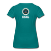 XZAKA - Women "Never Give Up" Motivational T-Shirt - W2276 - teal