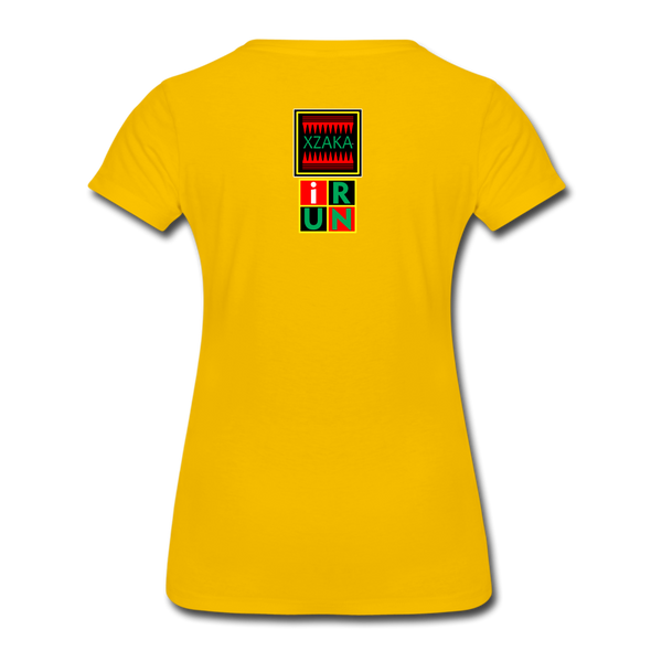 XZAKA - Women "Trust Your Gut" Motivational T-Shirt - W2141 - sun yellow