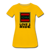 XZAKA - Women "Love 2 Read" Motivational T-Shirt - W2144 - sun yellow