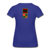 XZAKA - Women "On The Run" Motivational T-Shirt - W2142 - royal blue