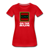 XZAKA - Women "On The Run" Motivational T-Shirt - W2142 - red