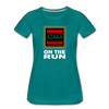 XZAKA - Women "On The Run" Motivational T-Shirt - W2142 - teal