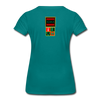 XZAKA - Women "On The Run" Motivational T-Shirt - W2142 - teal