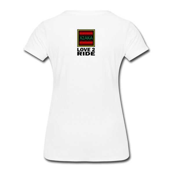 XZAKA - Women "On the Road" Motivational T-Shirt - W2145 - white