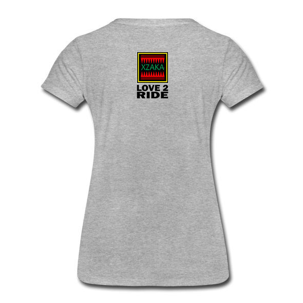 XZAKA - Women "On the Road" Motivational T-Shirt - W2145 - heather gray