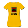 XZAKA - Women "On the Road" Motivational T-Shirt - W2145 - sun yellow