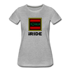 XZAKA - Women "iRIDE" Motivational T-Shirt - W2146 - heather gray