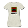 XZAKA - Women "iRIDE" Motivational T-Shirt - W2146 - heather oatmeal