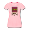 XZAKA - Women "Love 2 Run" Motivational T-Shirt - W2146 - pink