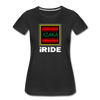 XZAKA - Women "iRide" Motivational T-Shirt - W2146 - black