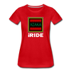 XZAKA - Women "iRide" Motivational T-Shirt - W2146 - red