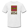 XZAKA - Women "Love 2 Run" Motivational T-Shirt - W2149 - white