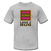 XZAKA - Women "Love 2 Run" Motivational T-Shirt - W2149 - heather gray