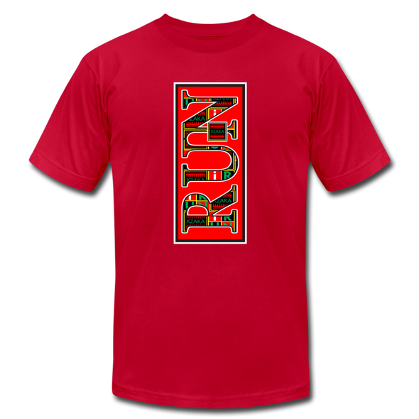 XZAKA - Women "RUN" Motivational T-Shirt - W2150 - red