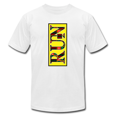 XZAKA - Women "RUN" Motivational T-Shirt - W2151 - white