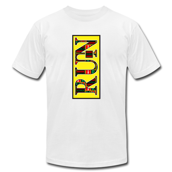 XZAKA - Women "RUN" Motivational T-Shirt - W2151 - white