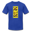 XZAKA - Women "RUN" Motivational T-Shirt - W2151 - royal blue