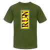 XZAKA - Women "RUN" Motivational T-Shirt - W2151 - olive