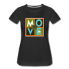 XZAKA - Women "Move It" Motivational T-Shirt - W2156 - black