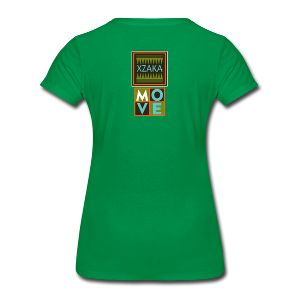 XZAKA - Women "Move It" Motivational T-Shirt - W2156 - kelly green