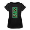 XZAKA - Women "RUN" Motivational T-Shirt - W2153 - black