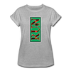 XZAKA - Women "RUN" Motivational T-Shirt - W2153 - heather gray