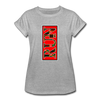 XZAKA - Women "RUN" Motivational T-Shirt - W2156 - heather gray